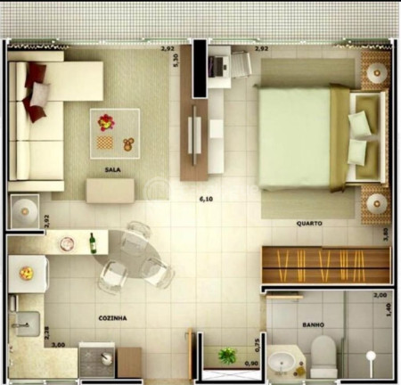 Imagem Apartamento com 1 Quarto à Venda, 33 m² em Ponta Negra - Natal Imagem Apartamento com 1 Quarto à Venda, 33 m² em Ponta Negra - Natal