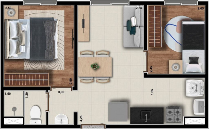 Imagem Imóvel com 3 Quartos à Venda, 57 m² em Vila Andrade - São Paulo