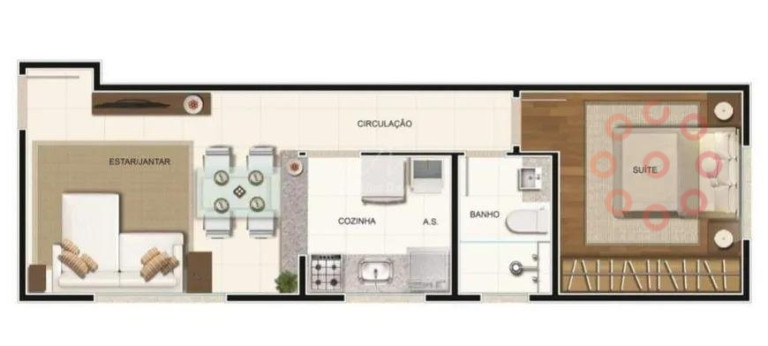 Imagem Apartamento com 1 Quarto à Venda, 38 m² em Sion - Belo Horizonte