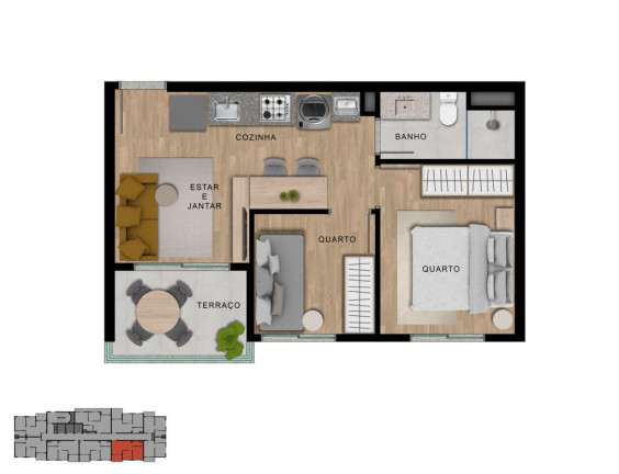 Imagem Apartamento com 2 Quartos à Venda, 38 m² em Vila Sônia - São Paulo Imagem Apartamento com 2 Quartos à Venda, 38 m² em Vila Sônia - São Paulo