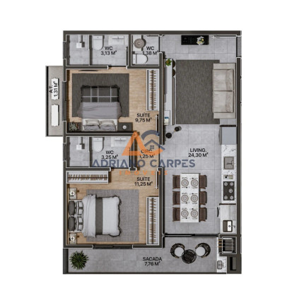 Imagem Imóvel com 3 Quartos à Venda, 126 m² em Meia Praia - Navegantes Imagem Imóvel com 3 Quartos à Venda, 126 m² em Meia Praia - Navegantes