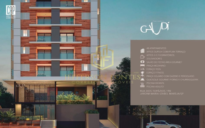 Apartamento com 3 Quartos à Venda, 100 m² em Jardim Maria Izabel - Marília