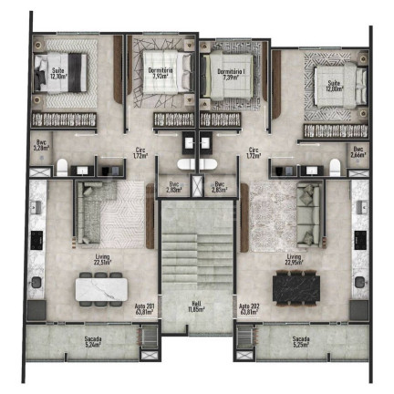 Imagem Apartamento com 2 Quartos à Venda, 52 m² em São Domingos - Navegantes Imagem Apartamento com 2 Quartos à Venda, 52 m² em São Domingos - Navegantes