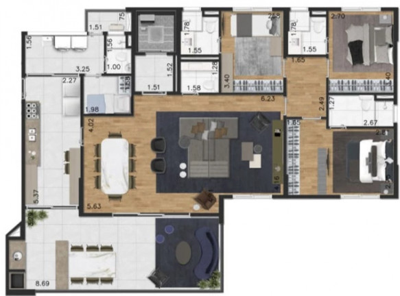 Imagem Apartamento com 3 Quartos à Venda, 128 m² em Vila Mariana - São Paulo Imagem Apartamento com 3 Quartos à Venda, 128 m² em Vila Mariana - São Paulo
