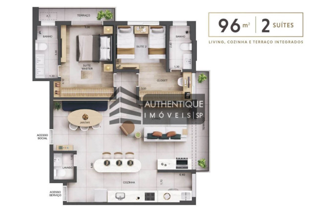 Imagem Apartamento com 3 Quartos à Venda, 96 m² em Jardim Guedala - São Paulo