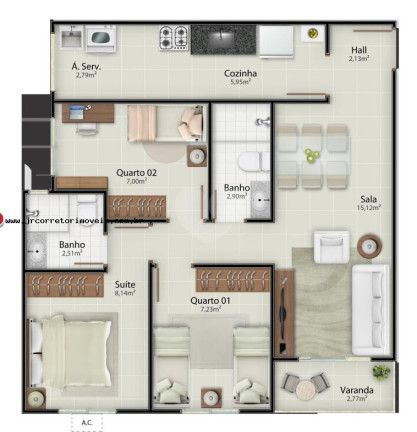 Imagem Apartamento com 3 Quartos à Venda, 73 m² em Santa Paula - Vila Velha Imagem Apartamento com 3 Quartos à Venda, 73 m² em Santa Paula - Vila Velha