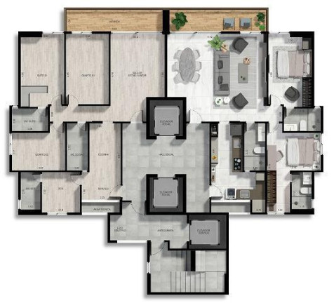 Imagem Apartamento com 2 Quartos à Venda, 83 m² em Manaíra - João Pessoa Imagem Apartamento com 2 Quartos à Venda, 83 m² em Manaíra - João Pessoa