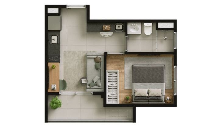Imagem Apartamento com 1 Quarto à Venda, 26 m² em Cidade Monções - São Paulo