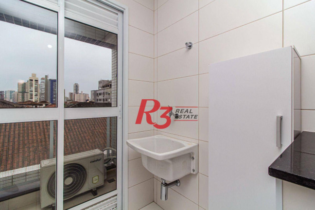 Imagem Apartamento com 1 Quarto para Alugar, 52 m² em Aparecida - Santos