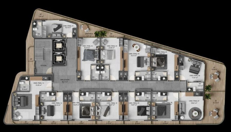 Imagem Apartamento com 1 Quarto à Venda, 31 m² em Jardim Oceania - João Pessoa