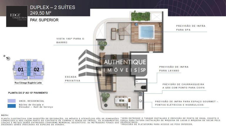 Imagem Apartamento com 2 Quartos à Venda, 145 m² em Pinheiros - São Paulo