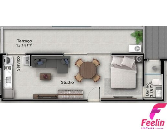 Apartamento com 1 Quarto à Venda, 46 m² em Carvoeira - Florianópolis