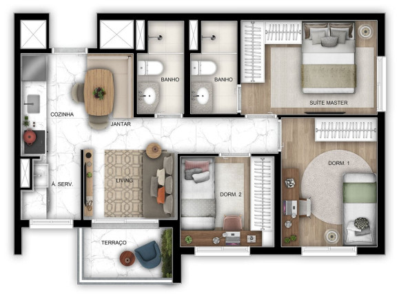 Imagem Apartamento com 3 Quartos à Venda, 56 m² em Vila Guarani (z Sul) - São Paulo Imagem Apartamento com 3 Quartos à Venda, 56 m² em Vila Guarani (z Sul) - São Paulo