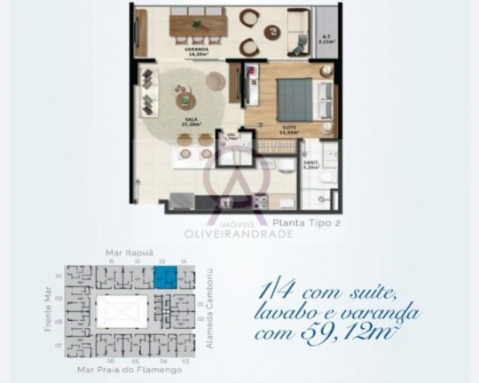 Imagem Imóvel com 1 Quarto à Venda, 46 m² em Stella Maris - Salvador Imagem Imóvel com 1 Quarto à Venda, 46 m² em Stella Maris - Salvador