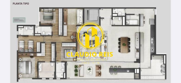 Imagem Apartamento com 4 Quartos à Venda, 260 m² em Cidade Monções - São Paulo