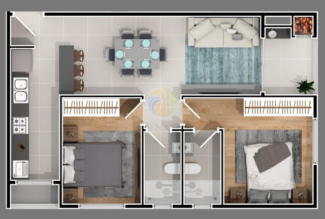 Imagem Apartamento com 2 Quartos à Venda,  em Nações - Balneário Camboriú