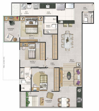 Imagem Imóvel com 3 Quartos à Venda, 109 m² em Piratininga - Niterói