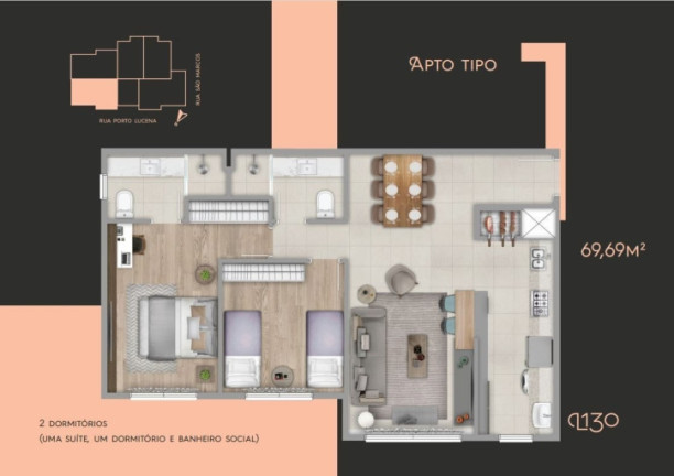 Imagem Apartamento com 2 Quartos à Venda, 69 m² em Carniel - Gramado Imagem Apartamento com 2 Quartos à Venda, 69 m² em Carniel - Gramado