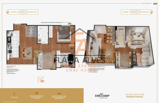Imagem Apartamento com 3 Quartos à Venda, 54 m² em Jardim Carlos Gomes - Jundiaí