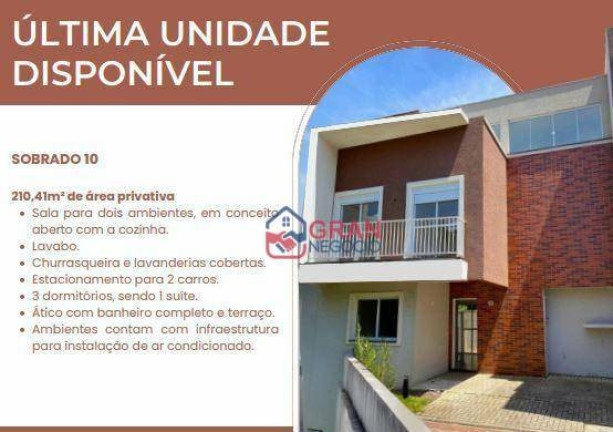 Imagem Sobrado com 3 Quartos à Venda, 168 m² em Campo Comprido - Curitiba