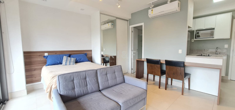 Imagem Apartamento com 1 Quarto para Alugar, 40 m² em Brooklin - São Paulo