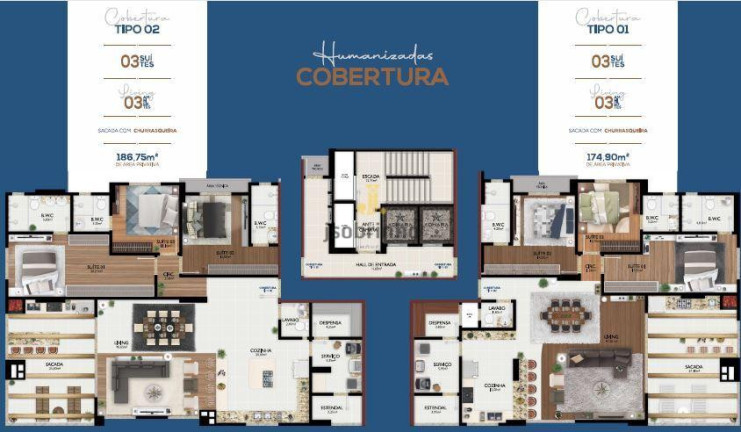 Apartamento com 3 Quartos à Venda, 111 m² em Meia Praia - Itapema