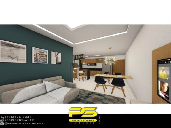 Imagem Apartamento com 2 Quartos à Venda, 55 m² em Brisamar - João Pessoa