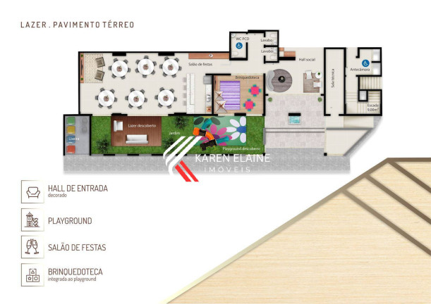 Apartamento com 2 Quartos à Venda, 79 m² em Kobrasol - São José