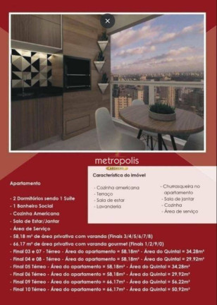 Apartamento com 2 Quartos à Venda, 58 m² em Osvaldo Cruz - São Caetano Do Sul