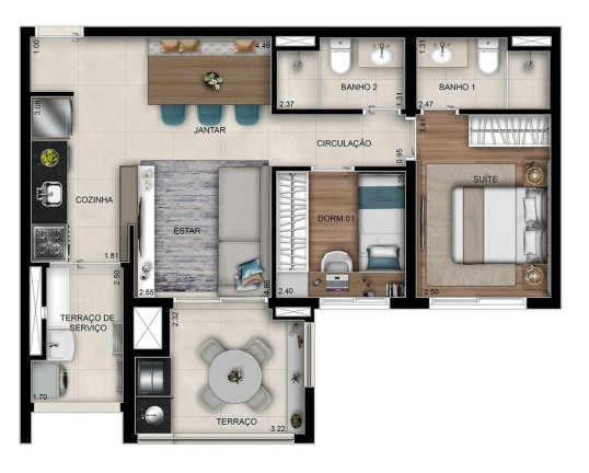 Imagem Apartamento com 2 Quartos à Venda, 64 m² em Tucuruvi - São Paulo