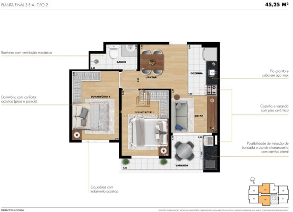 Imagem Apartamento com 2 Quartos à Venda, 36 m² em Jardim Das Flores - Osasco