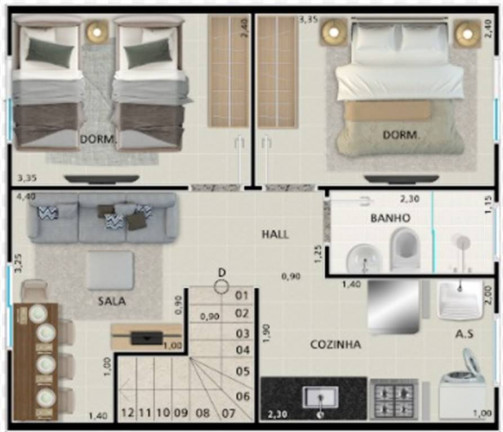 Imagem Casa de Condomínio com 2 Quartos à Venda, 45 m² em Vila Sonia - Praia Grande Imagem Casa de Condomínio com 2 Quartos à Venda, 45 m² em Vila Sonia - Praia Grande
