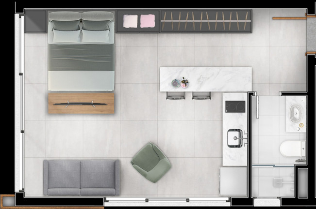Imagem Imóvel com 1 Quarto à Venda, 39 m² em Petrópolis - Porto Alegre Imagem Imóvel com 1 Quarto à Venda, 39 m² em Petrópolis - Porto Alegre