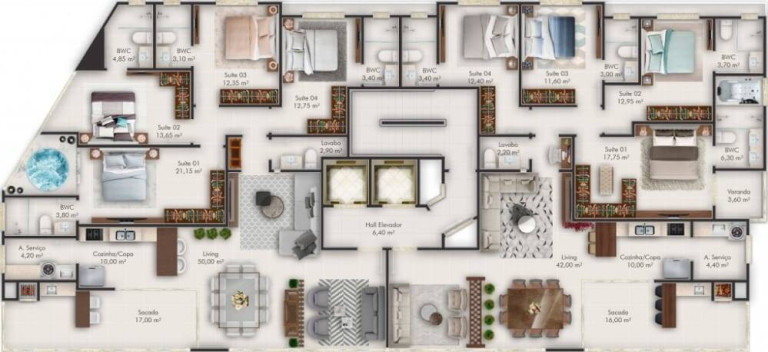 Imagem Apartamento com 4 Quartos à Venda, 163 m² em Meia Praia - Itapema Imagem Apartamento com 4 Quartos à Venda, 163 m² em Meia Praia - Itapema