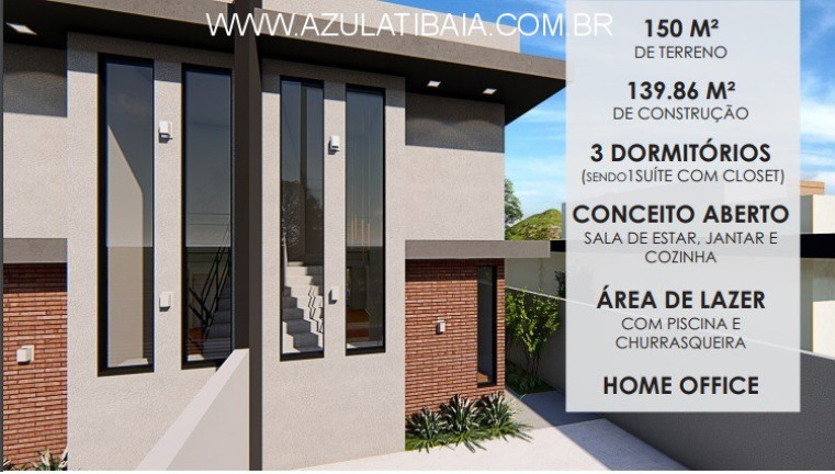 Imagem Casa com 3 Quartos à Venda, 139 m² em Jardim Maristela - Atibaia Imagem Casa com 3 Quartos à Venda, 139 m² em Jardim Maristela - Atibaia