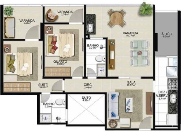Imagem Apartamento com 2 Quartos à Venda, 85 m² em Enseada Azul - Guarapari