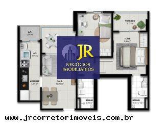 Imagem Apartamento com 2 Quartos à Venda, 60 m² em Jockey De Itaparica - Vila Velha Imagem Apartamento com 2 Quartos à Venda, 60 m² em Jockey De Itaparica - Vila Velha