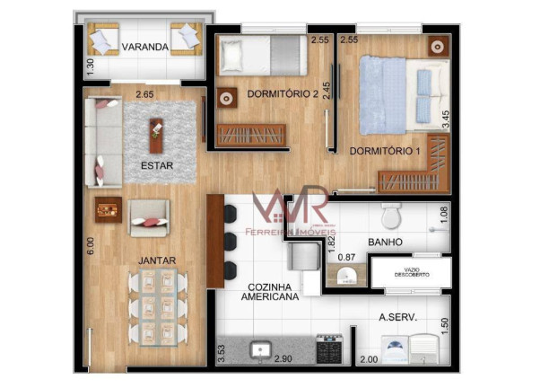 Apartamento com 2 Quartos à Venda, 61 m² em Guaianazes - São Paulo