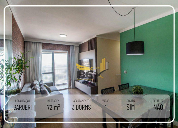 Imagem Apartamento com 3 Quartos à Venda, 71 m² em Vila Boa Vista - Barueri