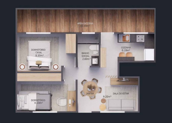 Imagem Casa com 2 Quartos à Venda, 40 m² em Caiçara - Praia Grande Imagem Casa com 2 Quartos à Venda, 40 m² em Caiçara - Praia Grande
