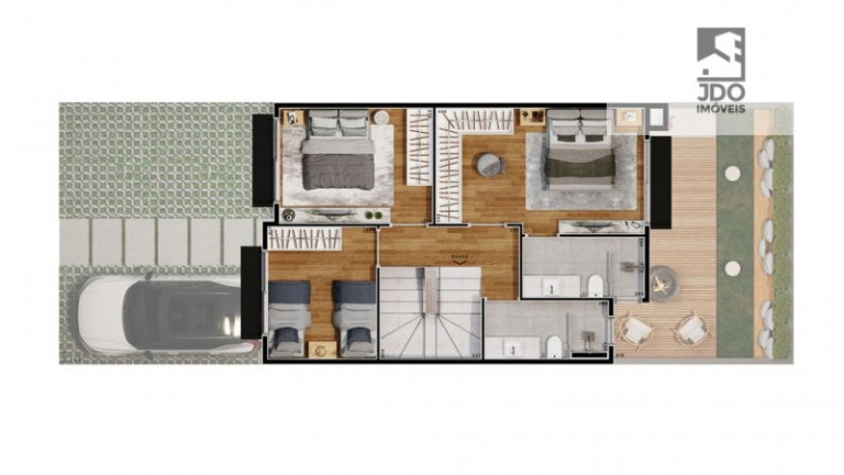 Imagem Casa de Condomínio com 3 Quartos à Venda, 103 m² em Santa Felicidade - Curitiba Imagem Casa de Condomínio com 3 Quartos à Venda, 103 m² em Santa Felicidade - Curitiba