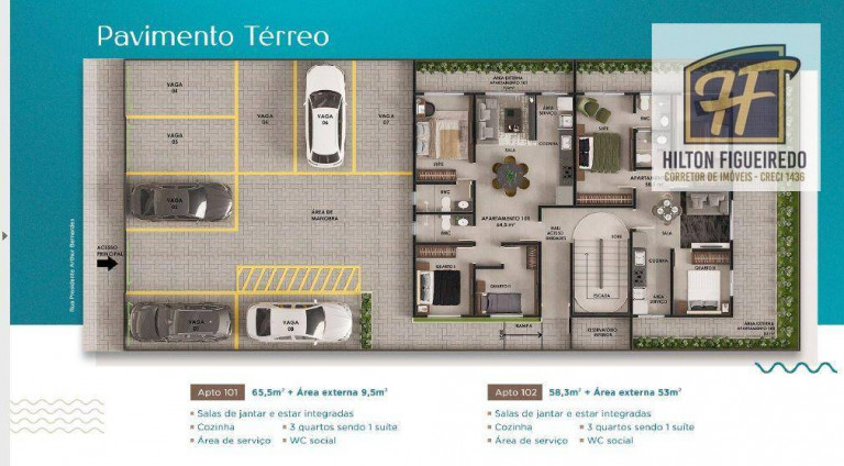 Imagem Apartamento com 2 Quartos à Venda, 54 m² em Bessa - João Pessoa