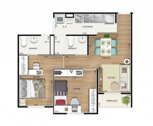 Imagem Apartamento com 2 Quartos à Venda, 50 m² em Parque Nova Veneza - Sumaré Imagem Apartamento com 2 Quartos à Venda, 50 m² em Parque Nova Veneza - Sumaré