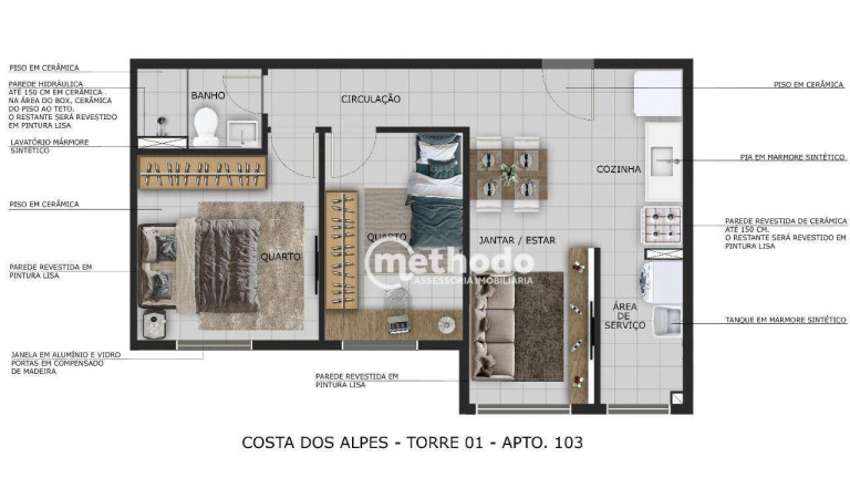 Imagem Apartamento com 2 Quartos à Venda, 39 m² em Jardim Paraíso De Viracopos - Campinas Imagem Apartamento com 2 Quartos à Venda, 39 m² em Jardim Paraíso De Viracopos - Campinas