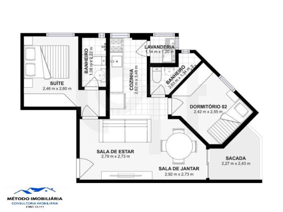 Imagem Apartamento com 2 Quartos à Venda, 60 m² em Moema - São Paulo