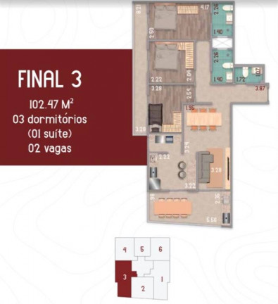 Imagem Apartamento com 3 Quartos à Venda, 197 m² em Balneario Flórida - Praia Grande