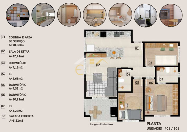 Imagem Apartamento com 3 Quartos à Venda, 70 m² em Pineville - Pinhais Imagem Apartamento com 3 Quartos à Venda, 70 m² em Pineville - Pinhais