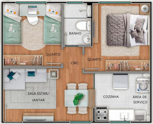 Imagem Imóvel com 2 Quartos à Venda, 40 m² em Jardim Alvorada - Nova Iguaçu
