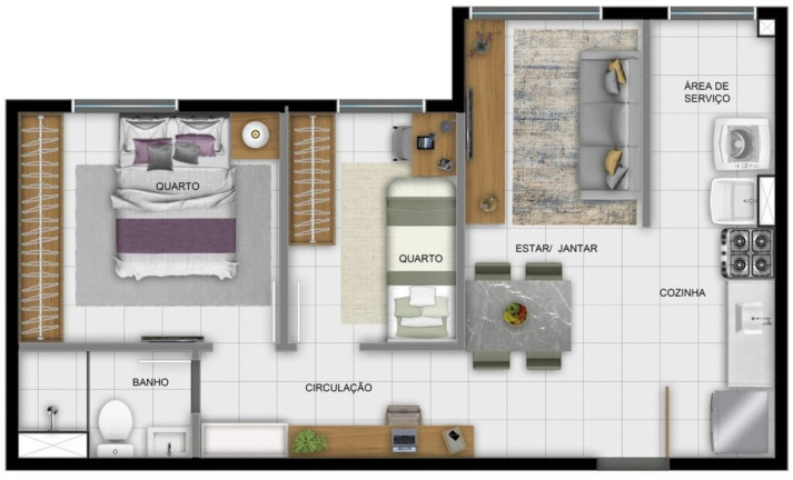 Imagem Imóvel com 1 Quarto à Venda, 35 m² em Del Castilho - Rio De Janeiro