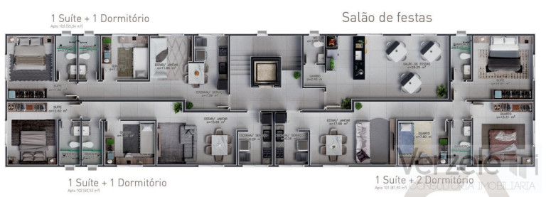 Imagem Apartamento com 2 Quartos à Venda, 60 m² em Nações - Balneário Camboriú